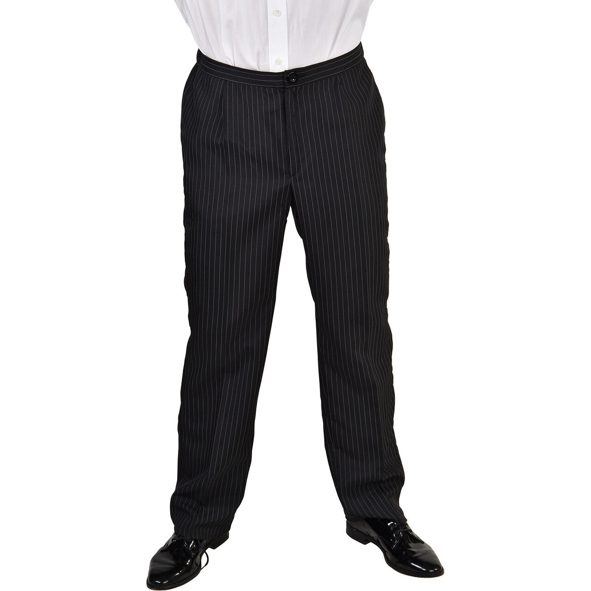 Op deze afbeelding zie je een Kostuums, van het merk Magic By Freddy's. Maffia Krijtstreep Trouw Broek Man