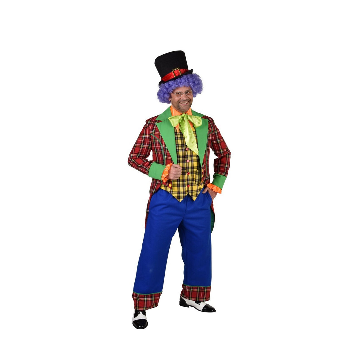 Op deze afbeelding zie je een Kostuums, van het merk Magic By Freddy's. Lollige Leuke Clown Bas Man Kostuum