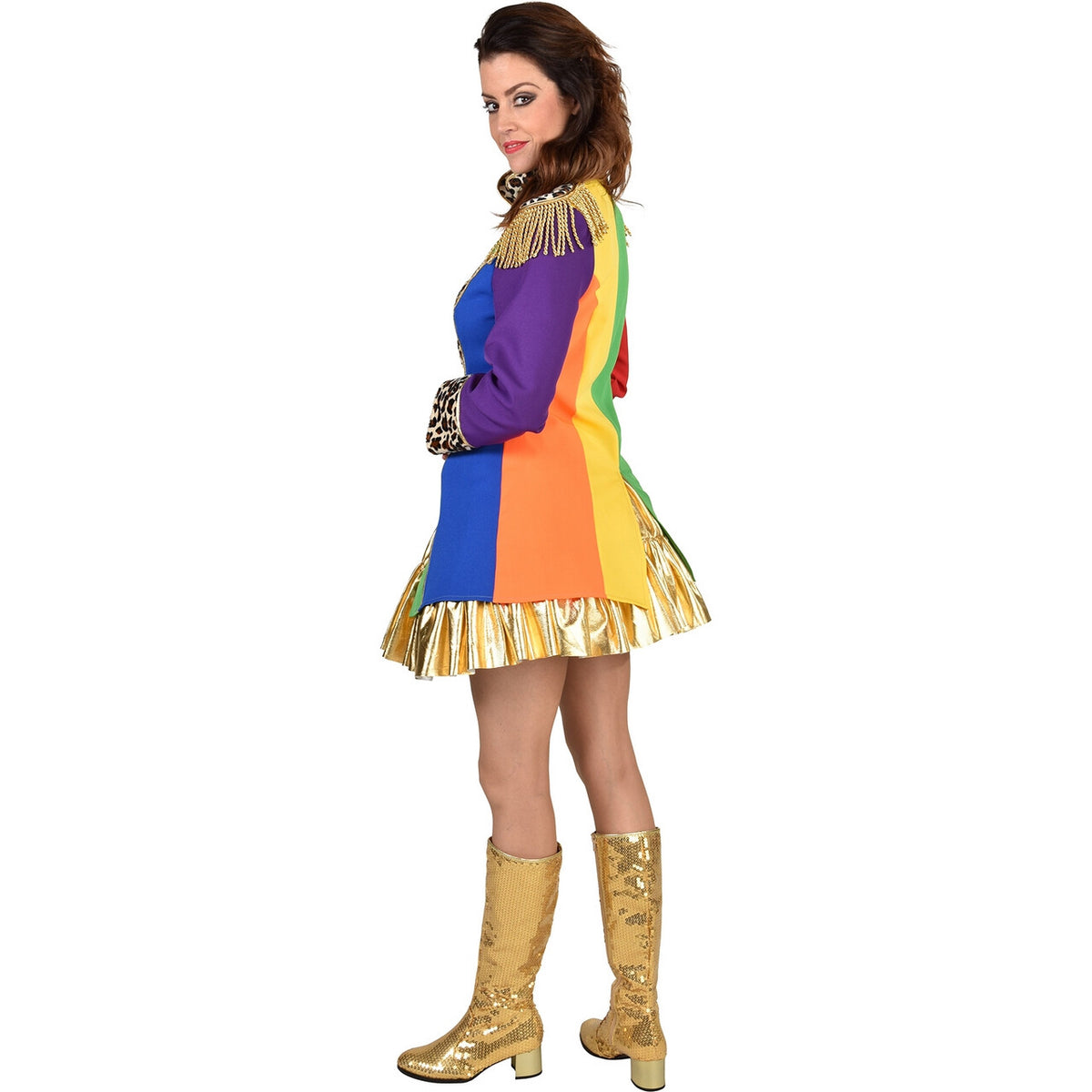 Op deze afbeelding zie je een Kostuums, van het merk Magic By Freddy's. Over The Rainbow Jas Vrouw