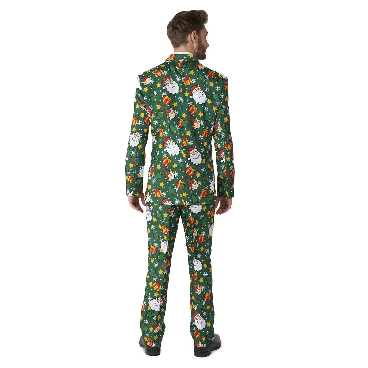 Op deze afbeelding zie je een Kostuums, van het merk Suitmeister. Santa Elves Green Helpers Man Kostuum