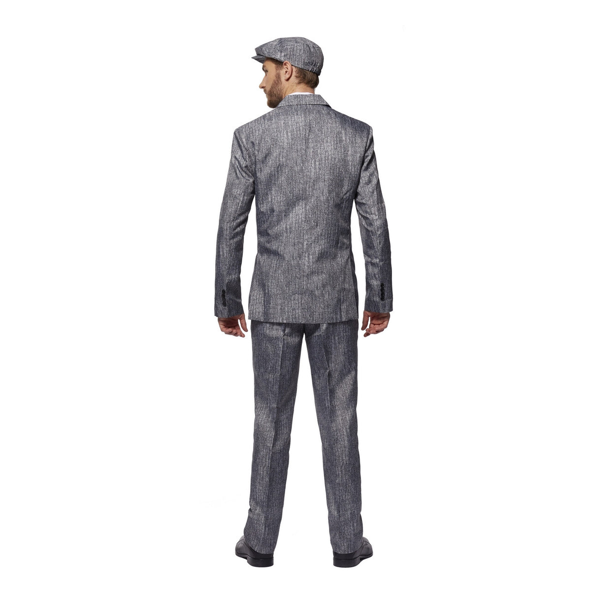 Op deze afbeelding zie je een Kostuums, van het merk Suitmeister. Jaren 20 Gangster Strak In Pak Grijs Man