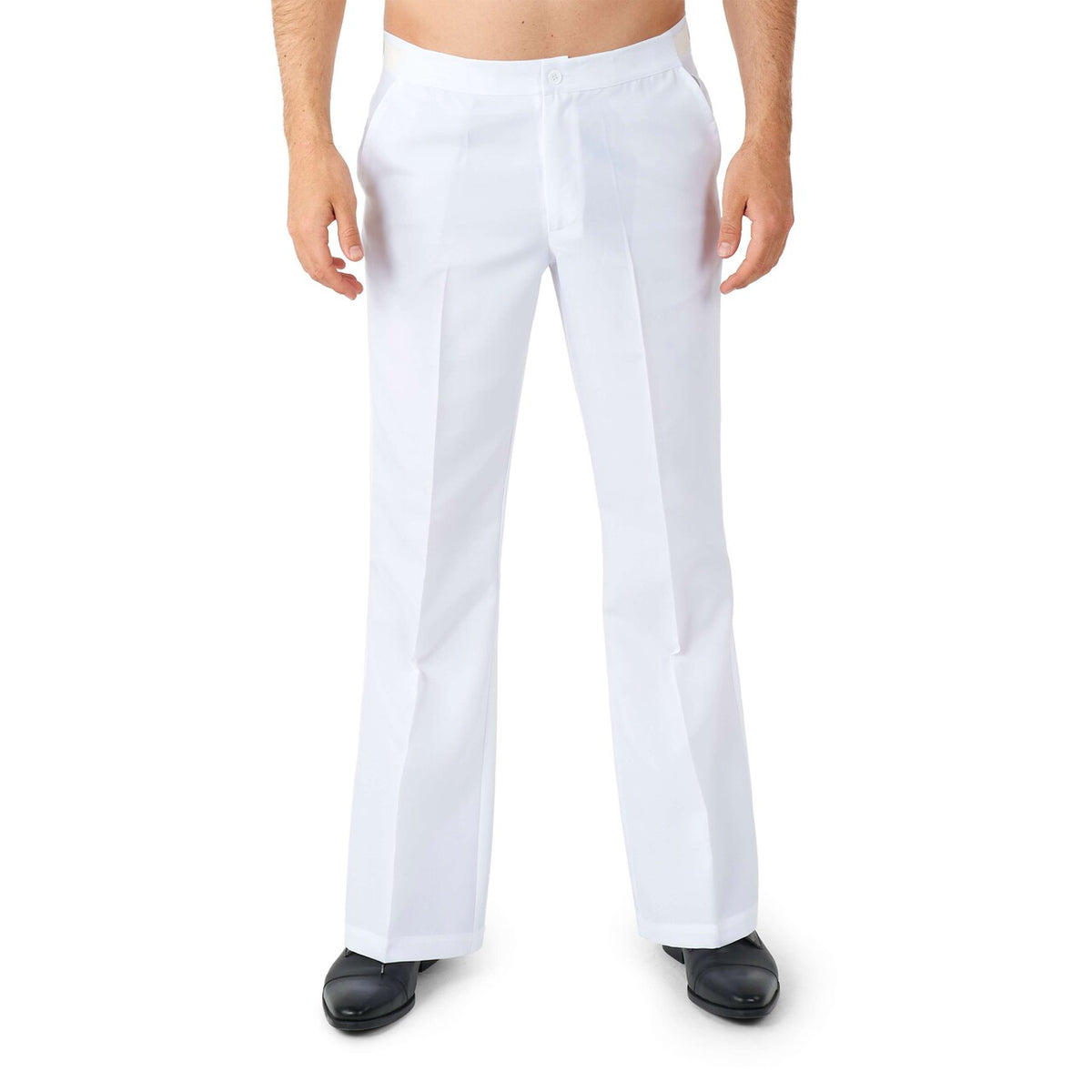Op deze afbeelding zie je een Kostuums, van het merk Suitmeister. Disco Suit White Man Kostuum