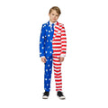 Garçon Costume Drapeau USA Étoiles Et Rayures Costume