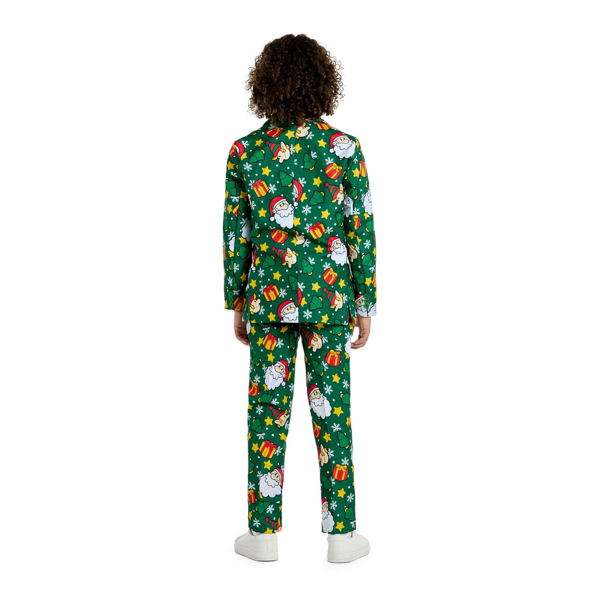 Op deze afbeelding zie je een Kostuums, van het merk Suitmeister. Boys Santa Elves Green Jongen Kostuum