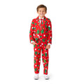Boys Christmas Trees Stars Red Jongen Kostuum
