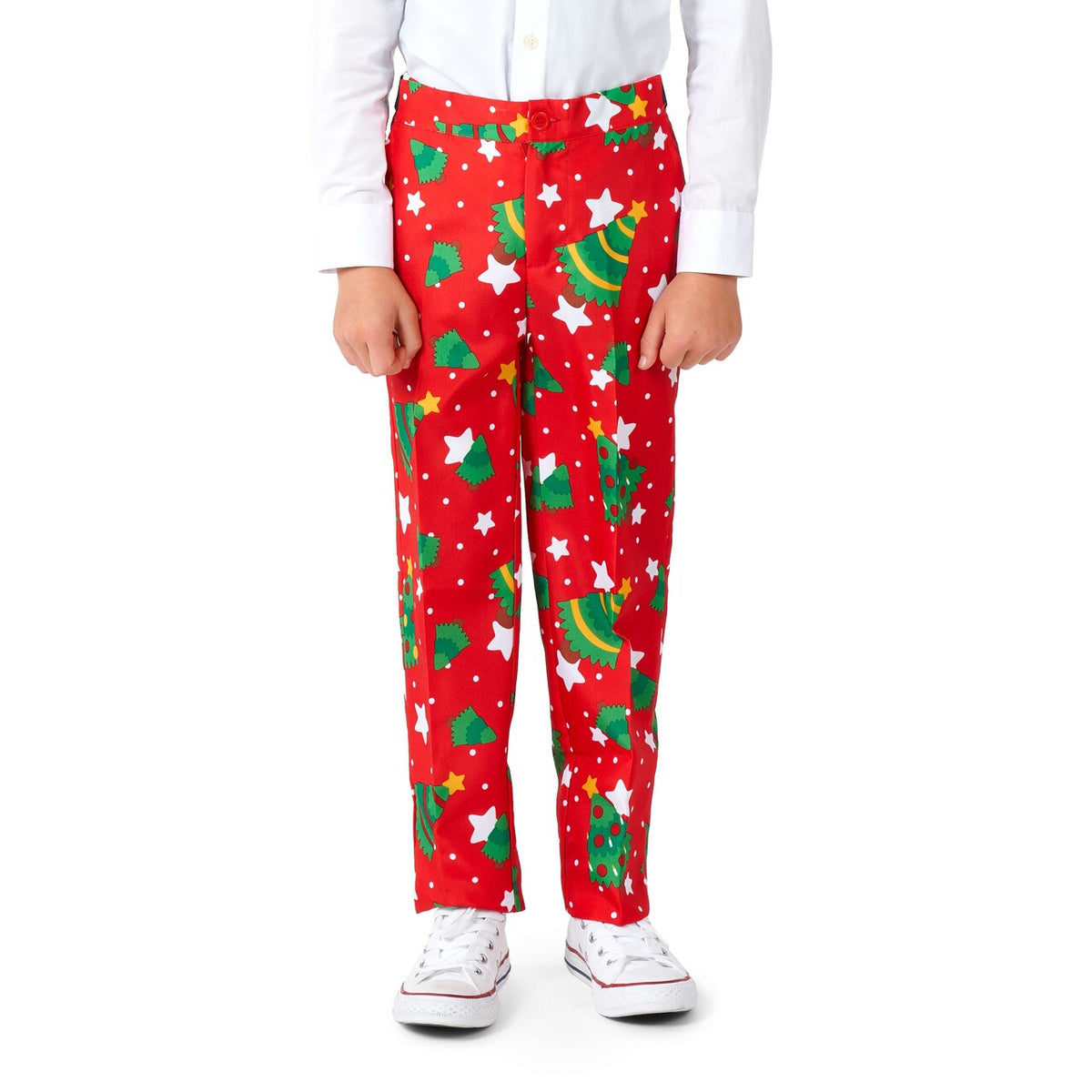 Op deze afbeelding zie je een Kostuums, van het merk Suitmeister. Boys Christmas Trees Stars Red Jongen Kostuum