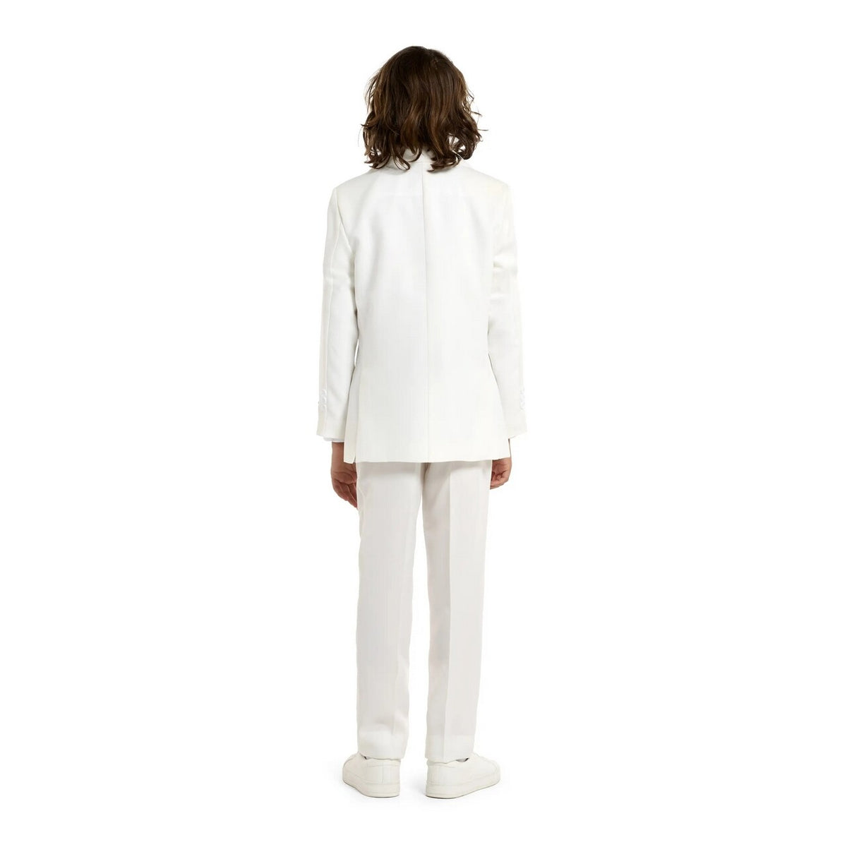 Op deze afbeelding zie je een Kostuums, van het merk Opposuits. Solid White Party Jongen Kostuum