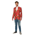 Veste De Noël Rouge Lumineuse Homme