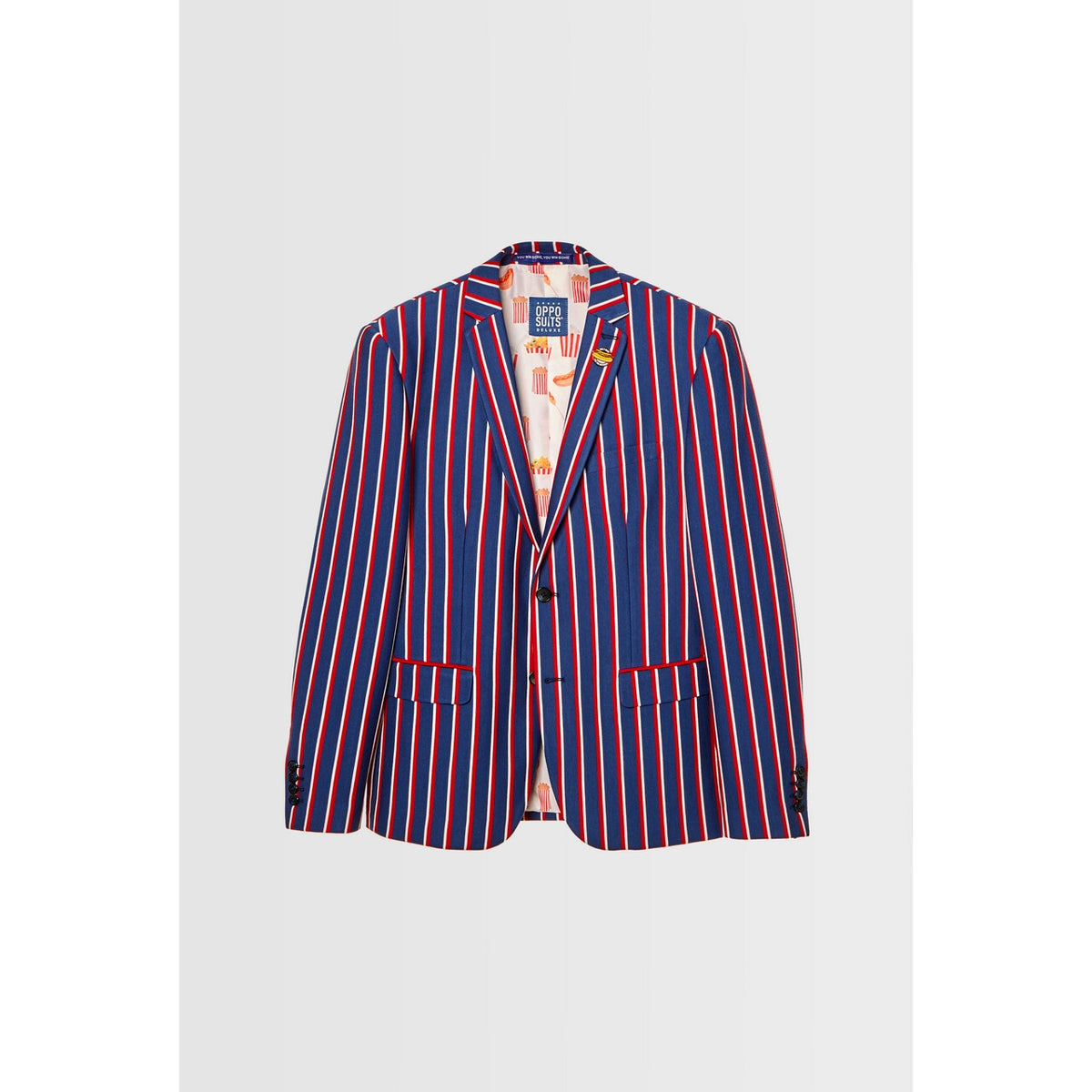 Op deze afbeelding zie je een Kostuums, van het merk Opposuits. Only Here For The Hotdogs Jas Man