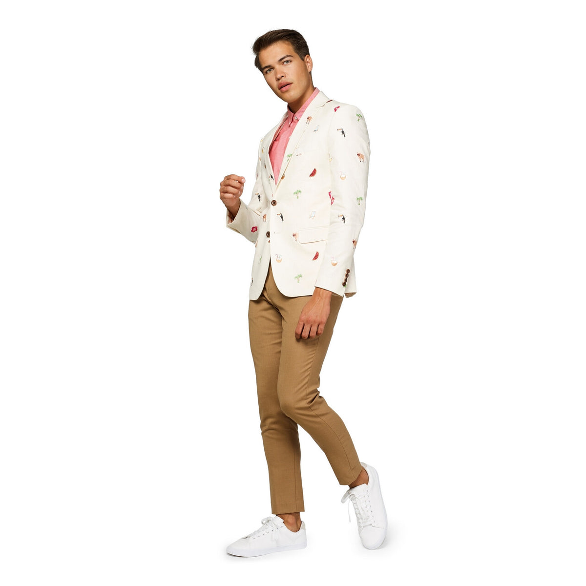 Op deze afbeelding zie je een Kostuums, van het merk Opposuits. Tropical Summer Icons Festival Party Man