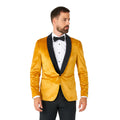 Veste En Velours Doré Haut De Gamme Homme