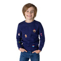 Pull Enfants Icônes De Noël Bleu Garçon