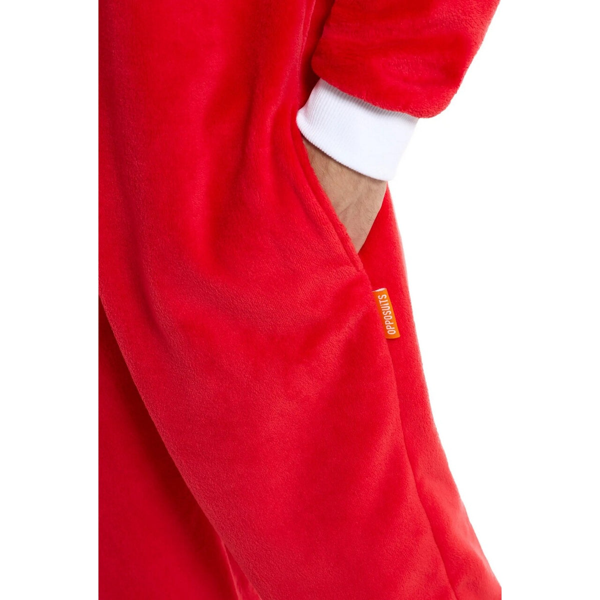 Op deze afbeelding zie je een Kostuums, van het merk Opposuits. Knuckles Relax Onesie Man Kostuum