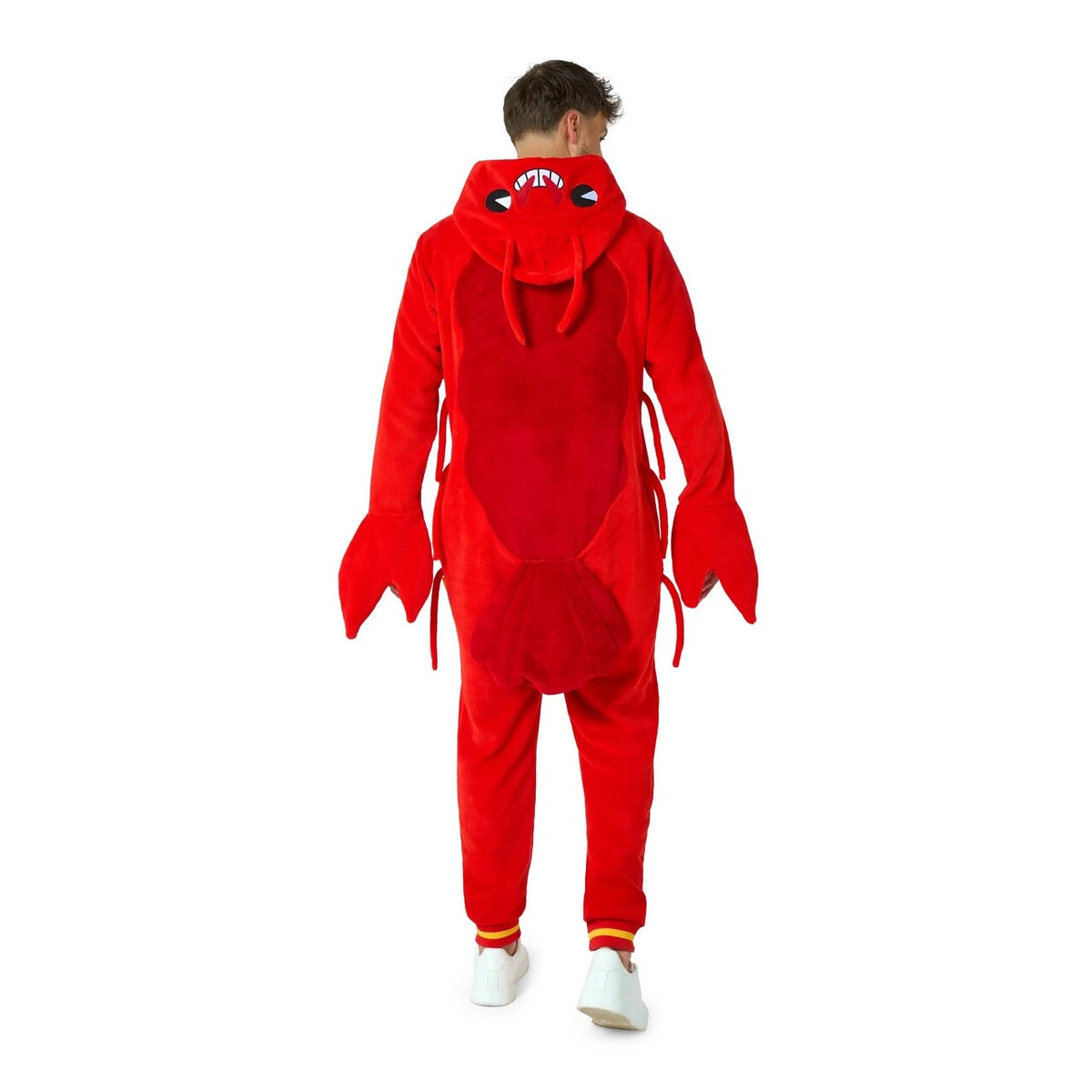 Op deze afbeelding zie je een Kostuums, van het merk Opposuits. Lobbie Lobster Onesie Man Kostuum
