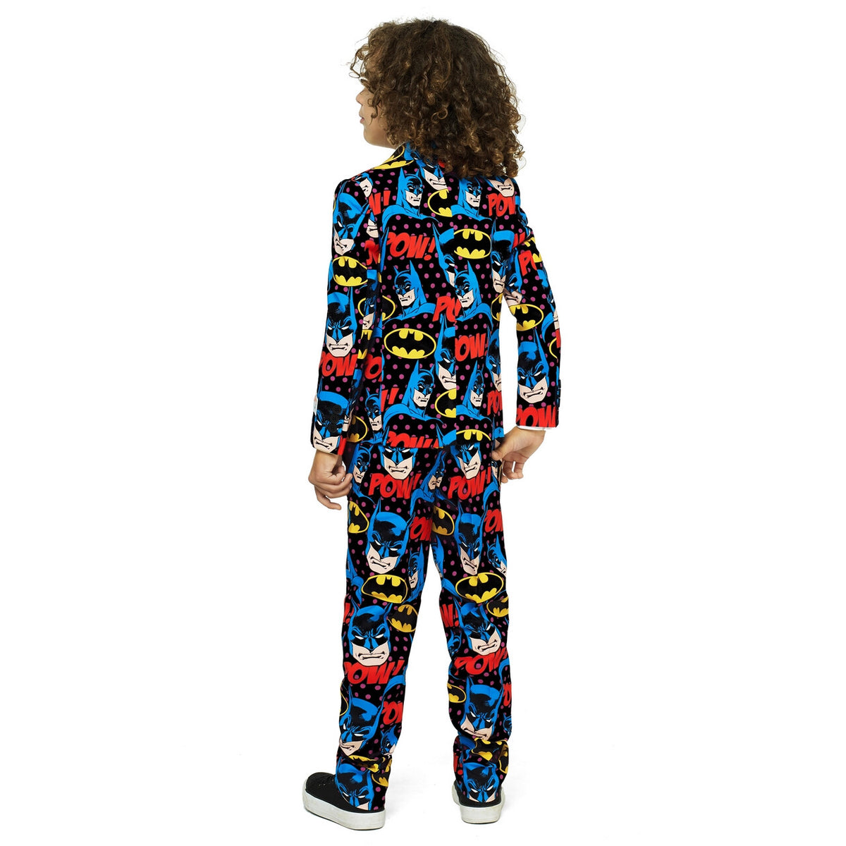 Op deze afbeelding zie je een Kostuums, van het merk Opposuits. The Dark Knight Comics Batman™ Strip Jongen Kostuum