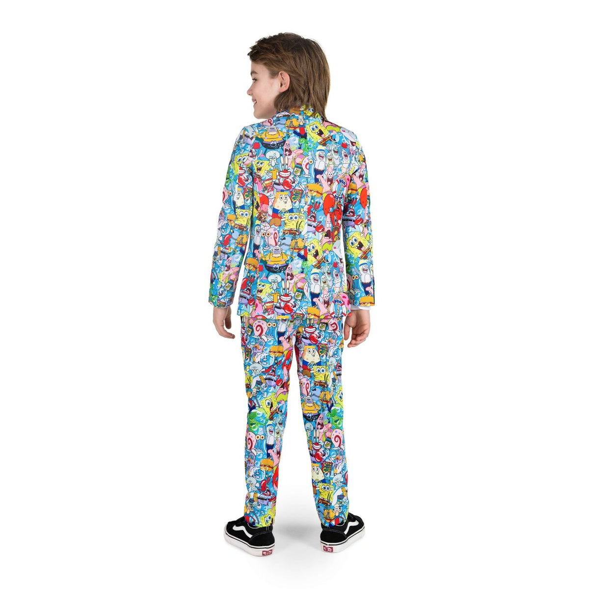 Op deze afbeelding zie je een Kostuums, van het merk Opposuits. Boys Spongebob™ Frenzy Jongen Kostuum