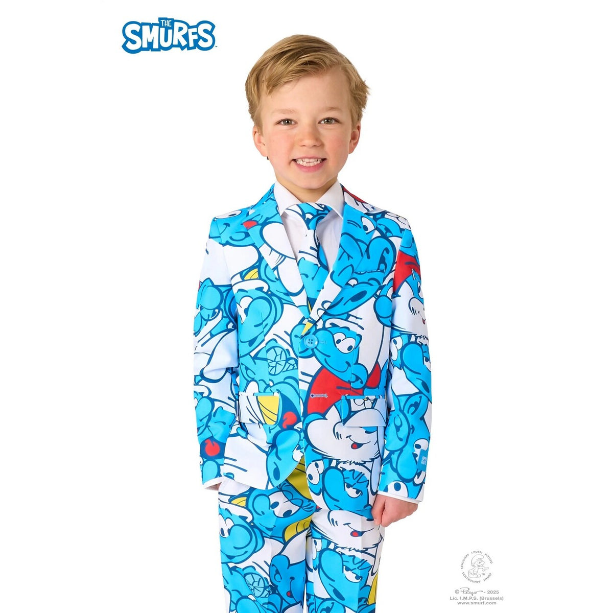 Op deze afbeelding zie je een Kostuums, van het merk Opposuits. Boys The Smurfs™ Jongen Kostuum