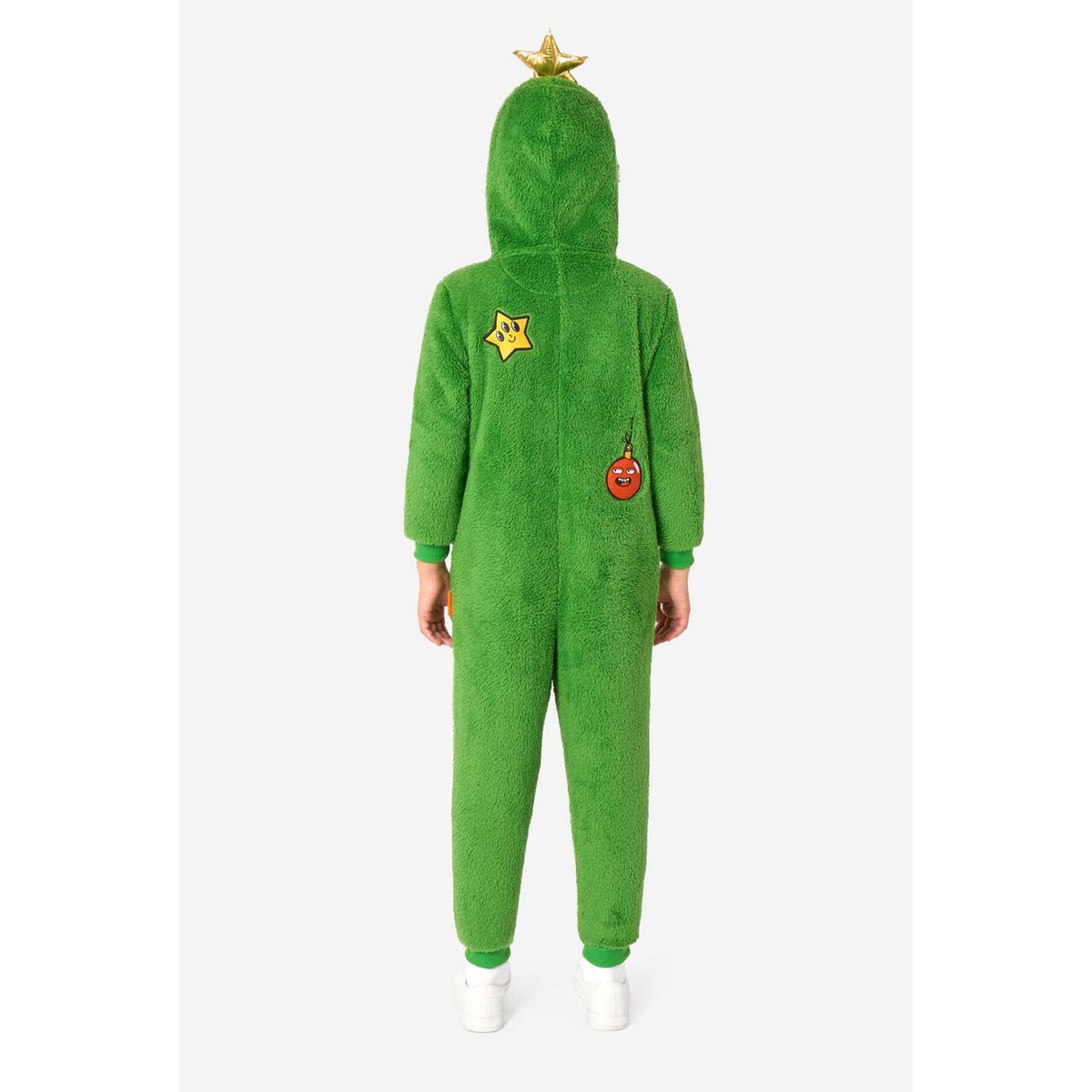 Op deze afbeelding zie je een Kostuums, van het merk Opposuits. Merry Jinglejoy - Tree Onesie Kind Kostuum