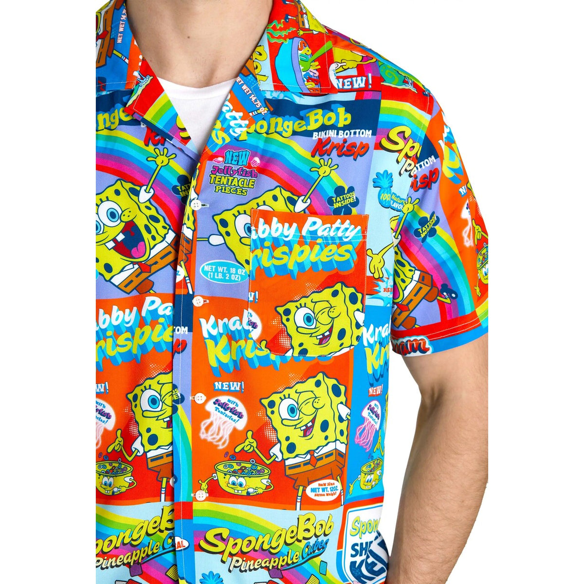 Op deze afbeelding zie je een Kostuums, van het merk Opposuits. Spongebob Breakfast Club Blouse Man