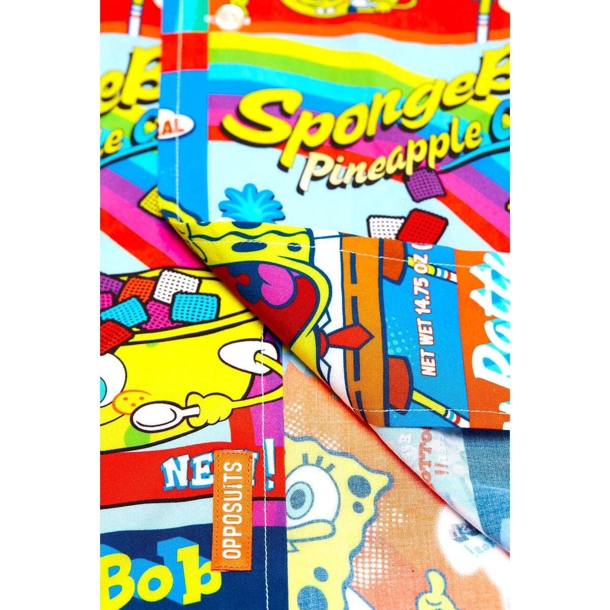 Op deze afbeelding zie je een Kostuums, van het merk Opposuits. Spongebob Breakfast Club Blouse Man