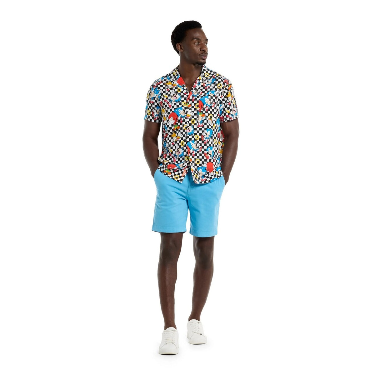 Op deze afbeelding zie je een Kostuums, van het merk Opposuits. Sonic Retro Rings Blouse Man