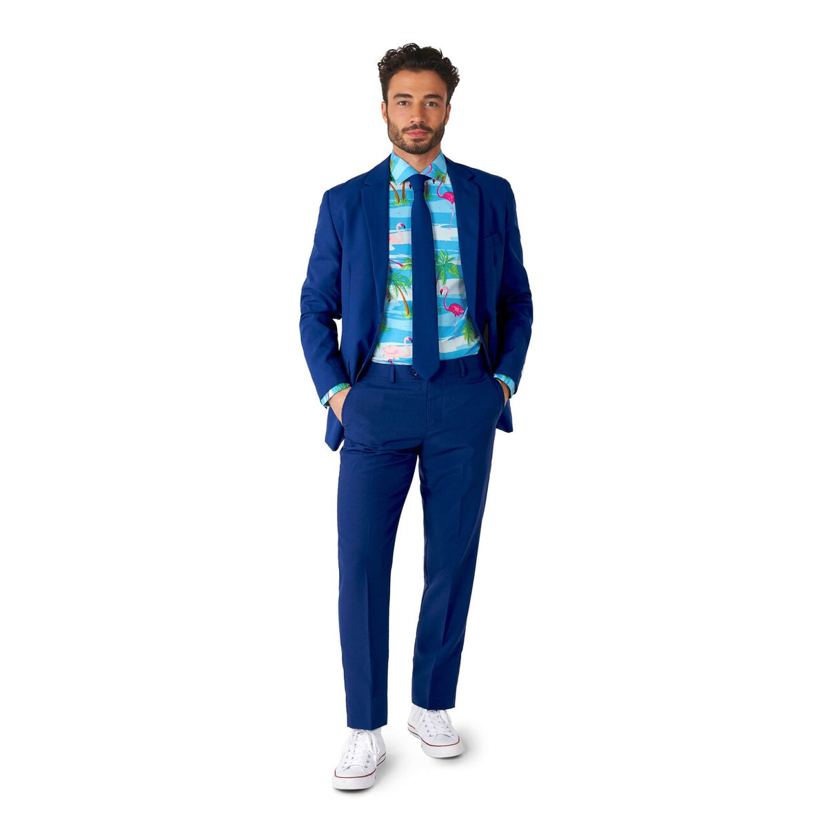 Op deze afbeelding zie je een Kostuums, van het merk Opposuits. Shirt Ls Flaminguy Man