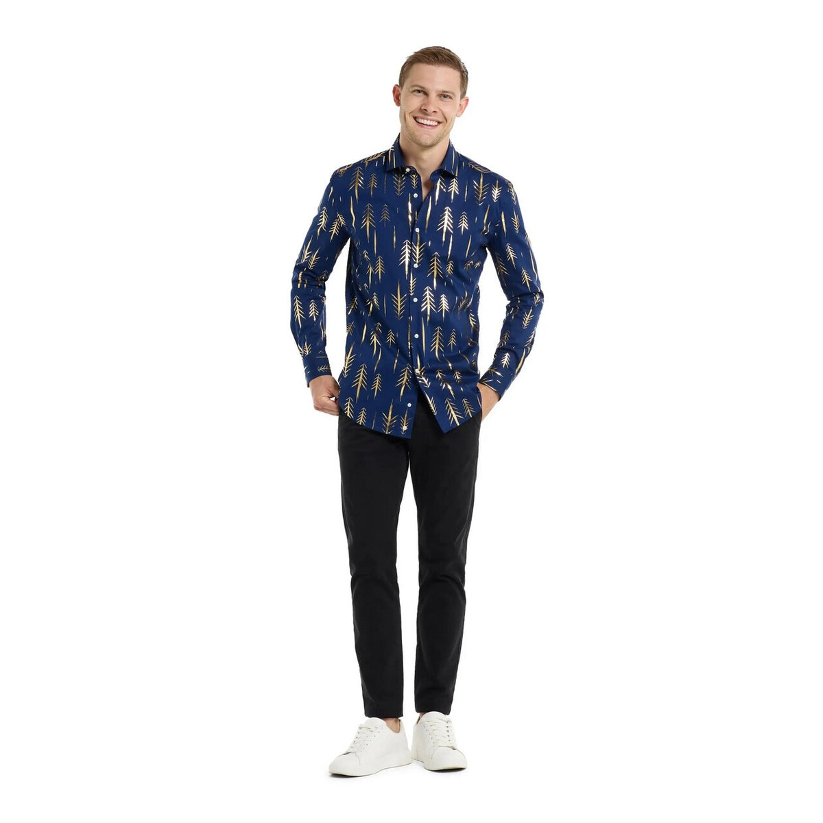 Op deze afbeelding zie je een Kostuums, van het merk Opposuits. Teriffic Trees Overhemd Man