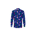Chemise Drôle De Noël Garçon Adolescent Bleu