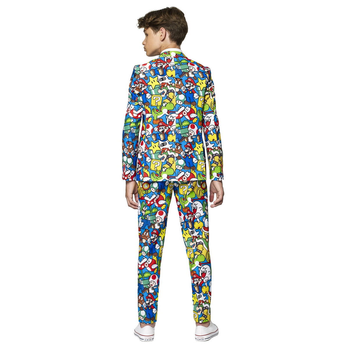 Op deze afbeelding zie je een Kostuums, van het merk Opposuits. Super Mario™ Computerspel Actie Figuren Jongen Kostuum