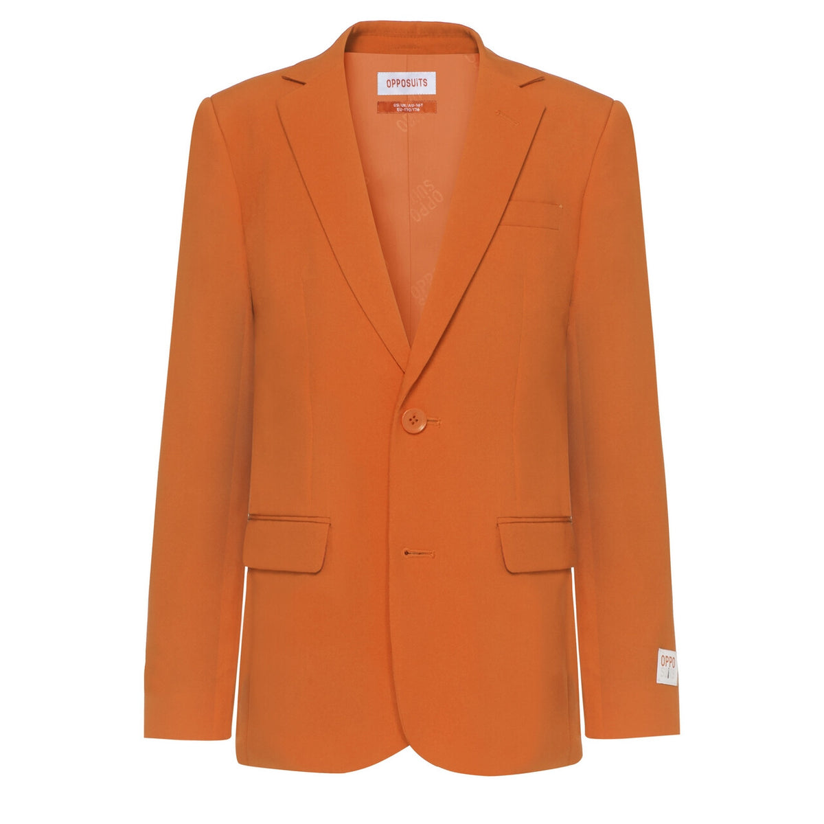 Op deze afbeelding zie je een Kostuums, van het merk Opposuits. Onoverwinnelijk In Oranje Jongen Kostuum