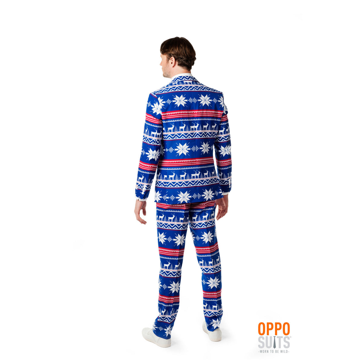 Op deze afbeelding zie je een Kostuums, van het merk Opposuits. The Rudolph Kerstmotief Opposuit Kostuum Man