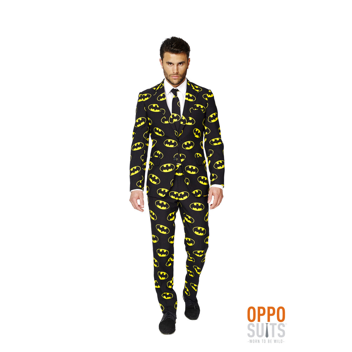 Op deze afbeelding zie je een Kostuums, van het merk Opposuits. Superheld Batman™ Opposuit Kostuum