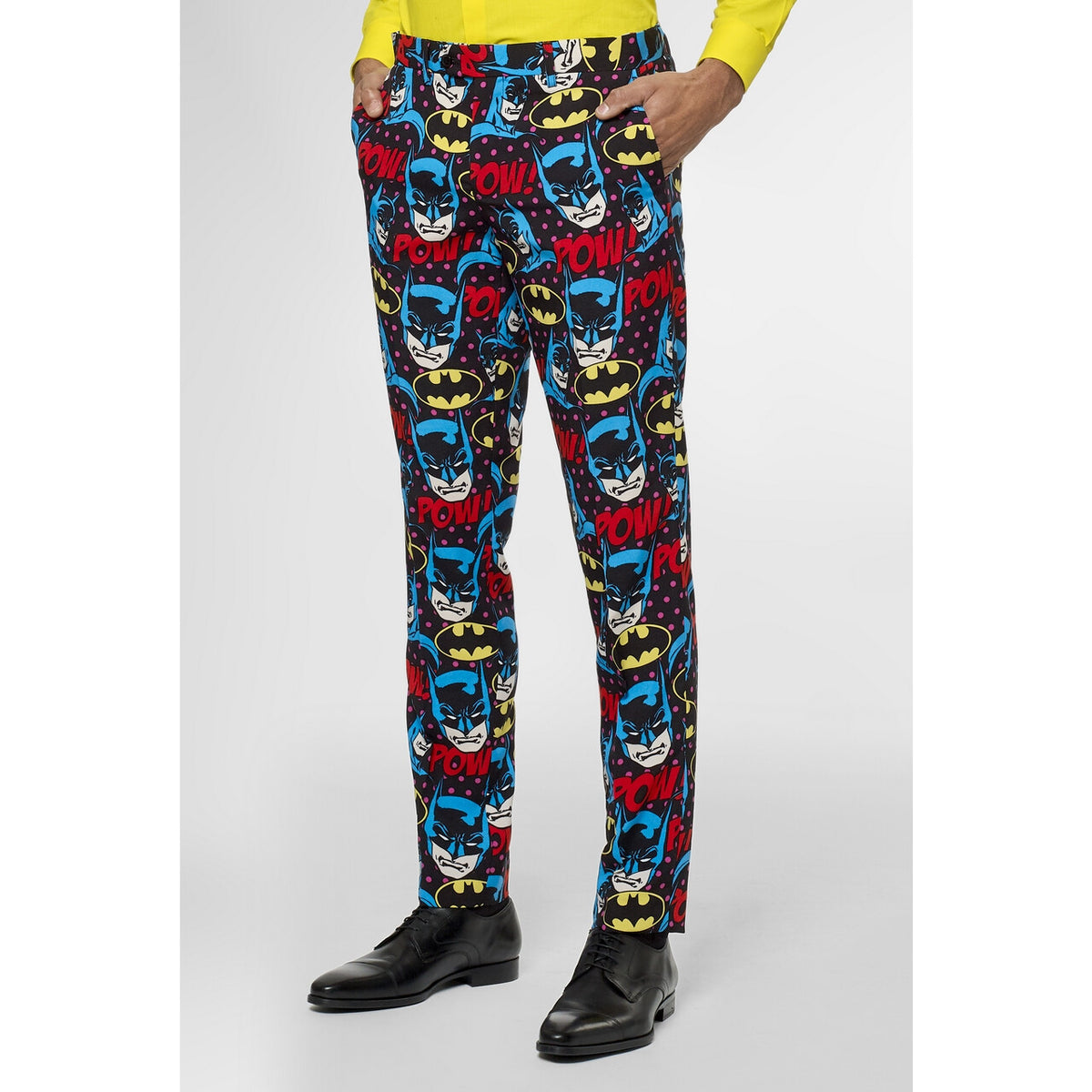 Op deze afbeelding zie je een Kostuums, van het merk Opposuits. The Dark Knight Comics Batman™ Strip Kostuum