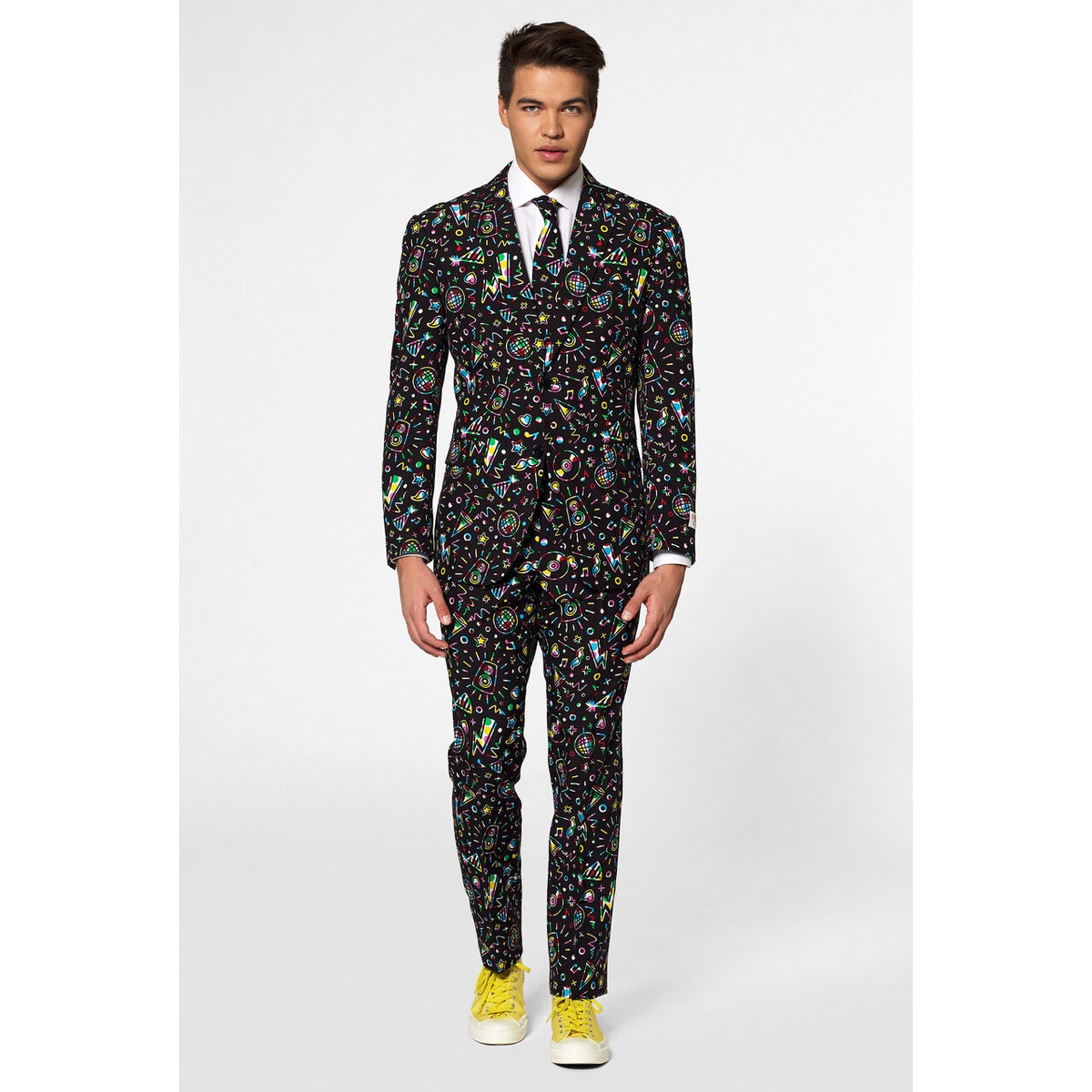 Op deze afbeelding zie je een Kostuums, van het merk Opposuits. Disco Dude Man Kostuum