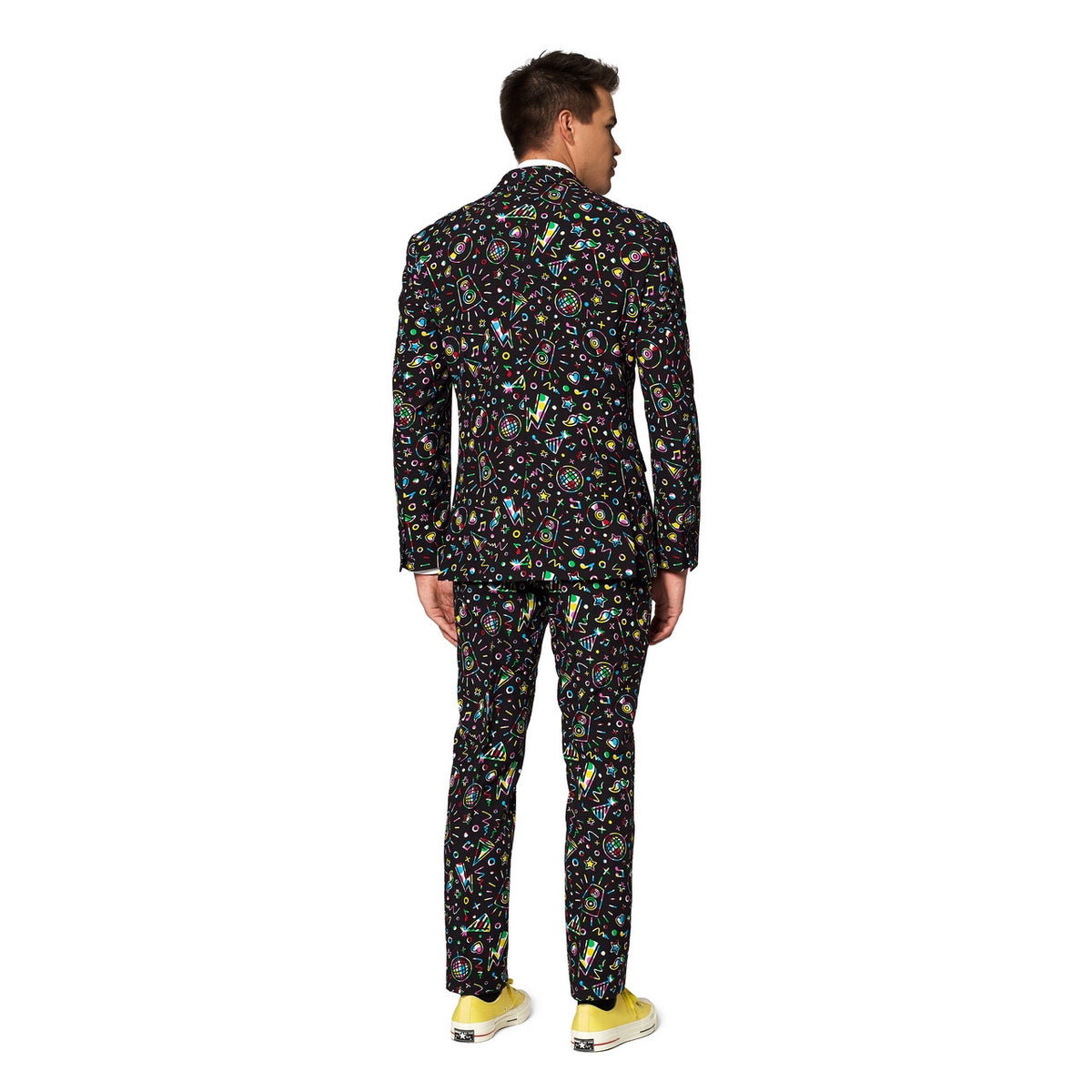 Op deze afbeelding zie je een Kostuums, van het merk Opposuits. Disco Dude Man Kostuum