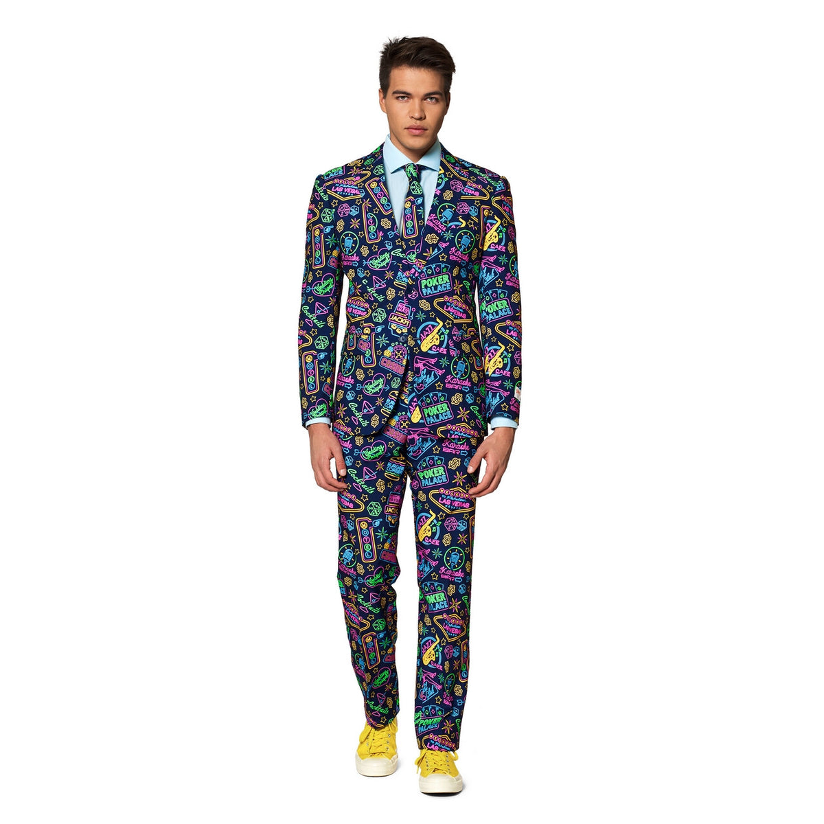 Op deze afbeelding zie je een Kostuums, van het merk Opposuits. Mr. Vegas Casino Man Kostuum