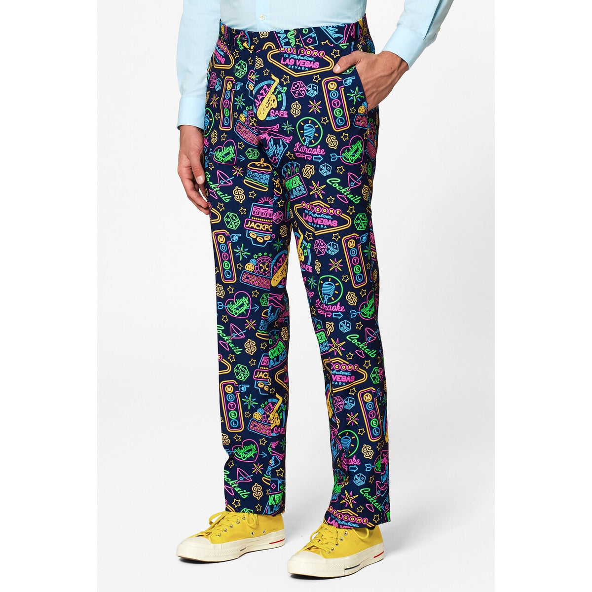 Op deze afbeelding zie je een Kostuums, van het merk Opposuits. Mr. Vegas Casino Man Kostuum