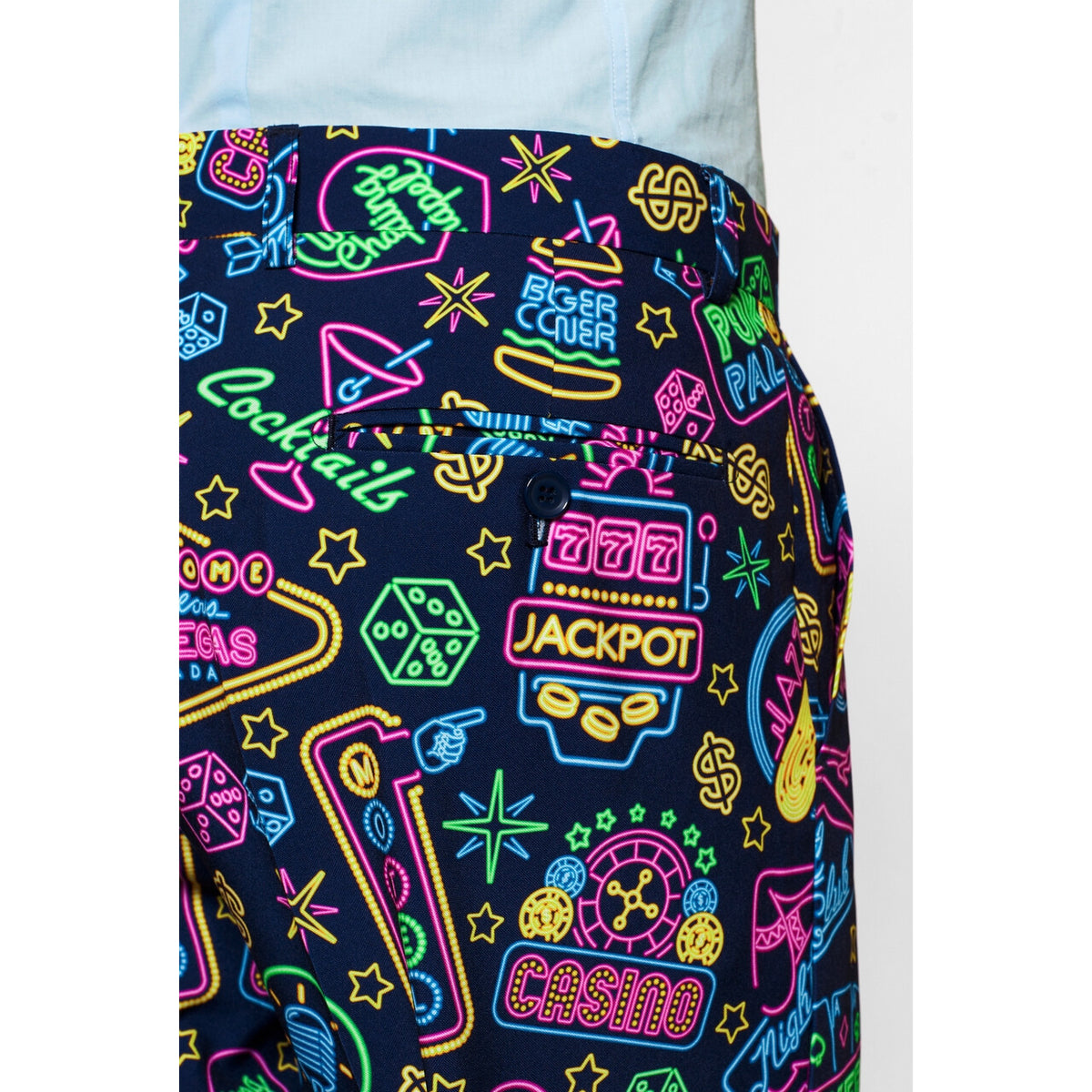 Op deze afbeelding zie je een Kostuums, van het merk Opposuits. Mr. Vegas Casino Man Kostuum