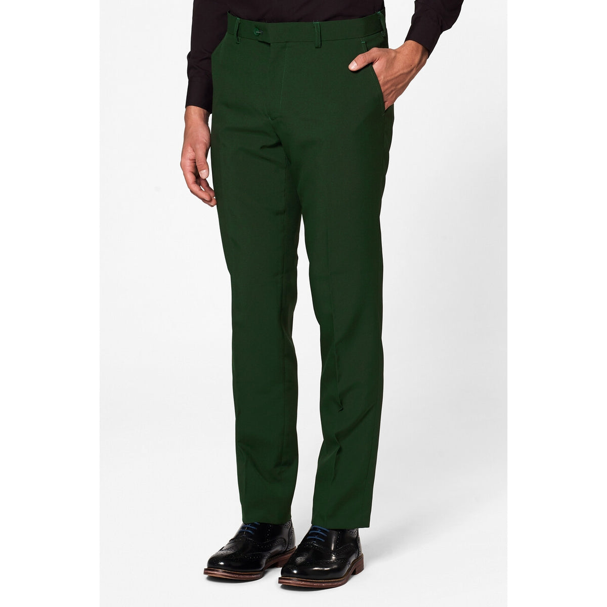 Op deze afbeelding zie je een Kostuums, van het merk Opposuits. Helemaal Donkergroen Glorious Green Man Kostuum