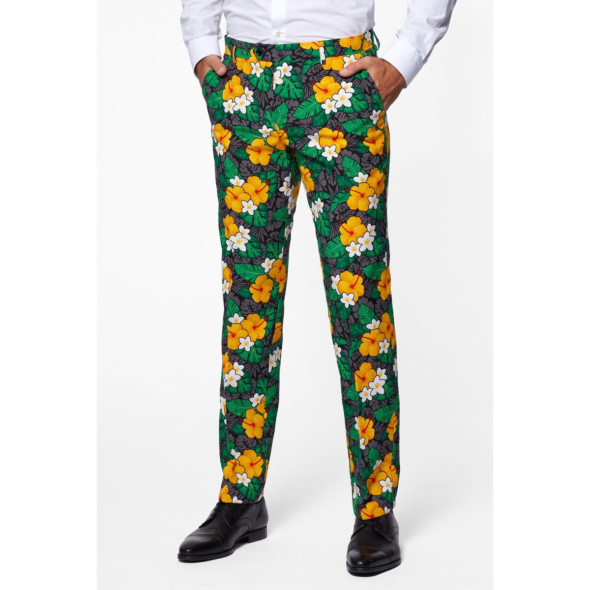 Op deze afbeelding zie je een Kostuums, van het merk Opposuits. Tropische Bloemenschat Man Kostuum