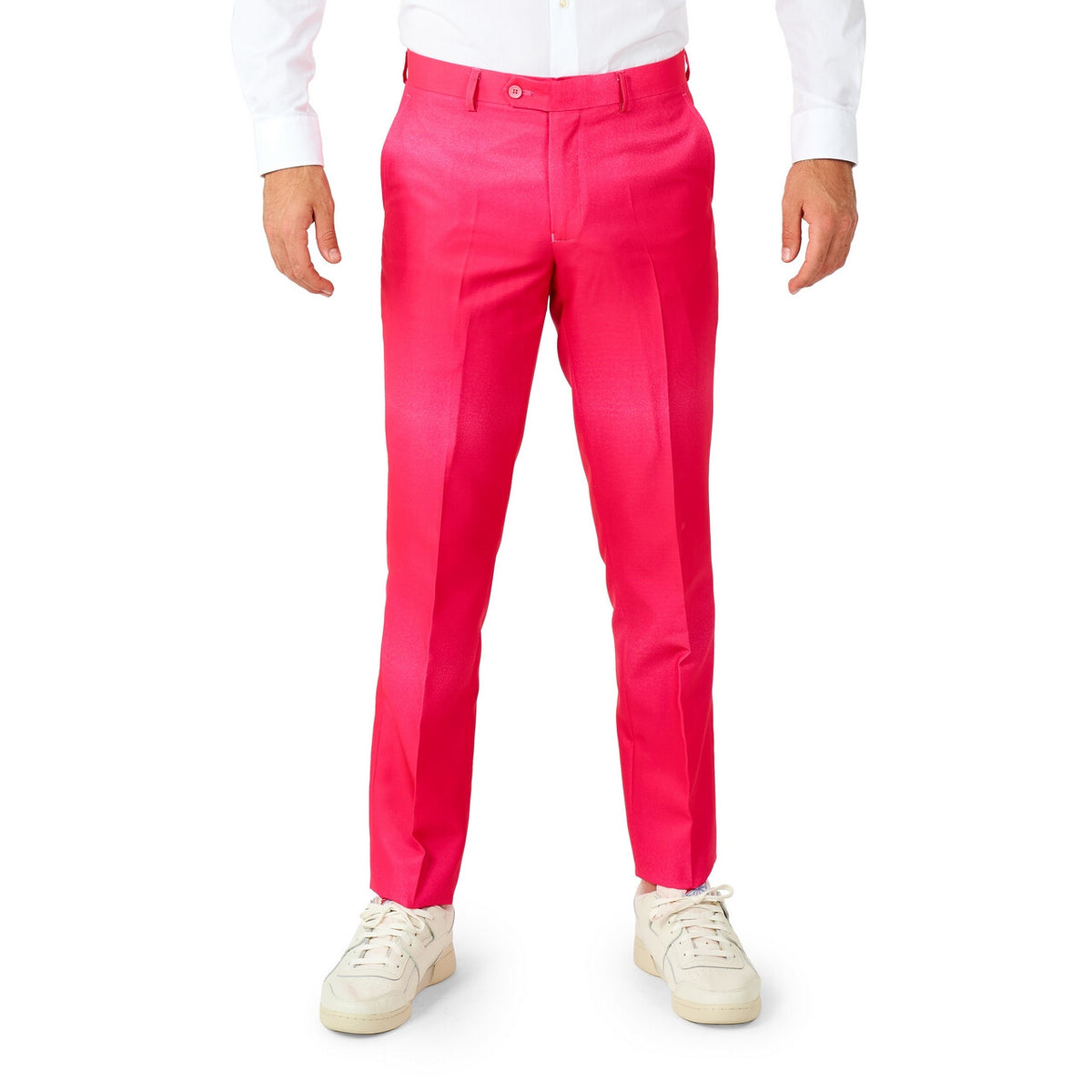 Op deze afbeelding zie je een Kostuums, van het merk Opposuits. Funky Pink Fade Man Kostuum