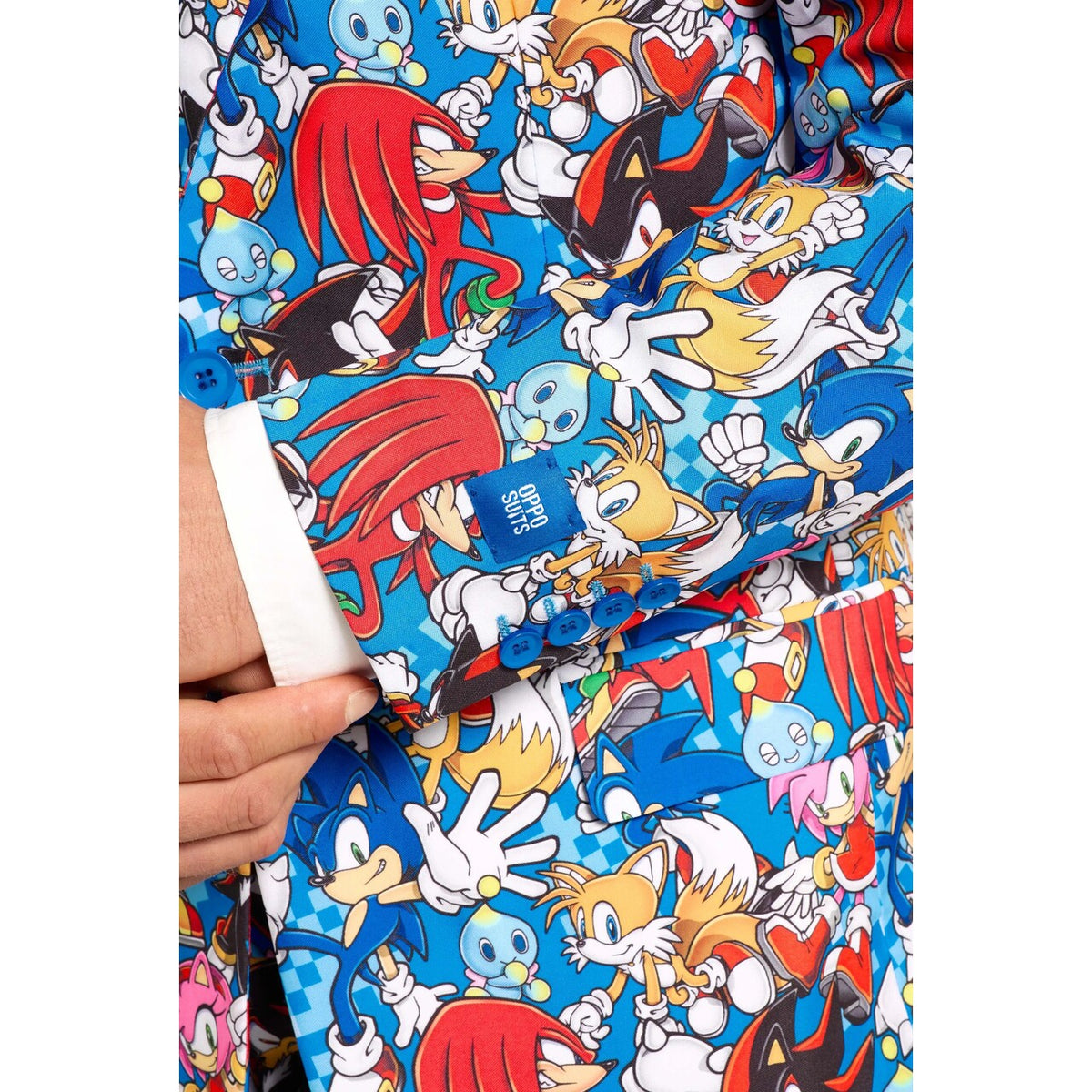 Op deze afbeelding zie je een Kostuums, van het merk Opposuits. Sonic The Hedgehog Hero Icons Man Kostuum