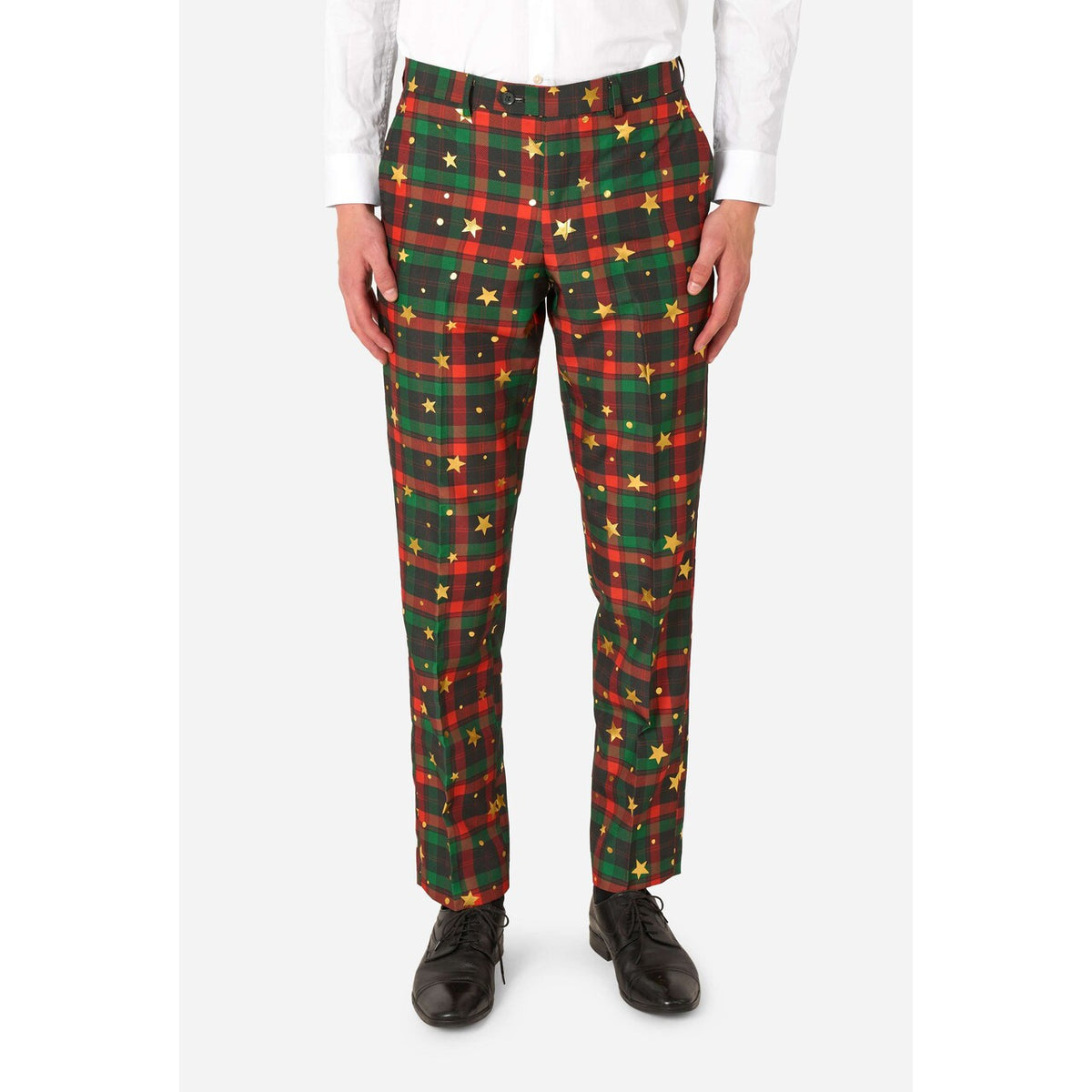 Op deze afbeelding zie je een Kostuums, van het merk Opposuits. Tartan Tidings Man Kostuum