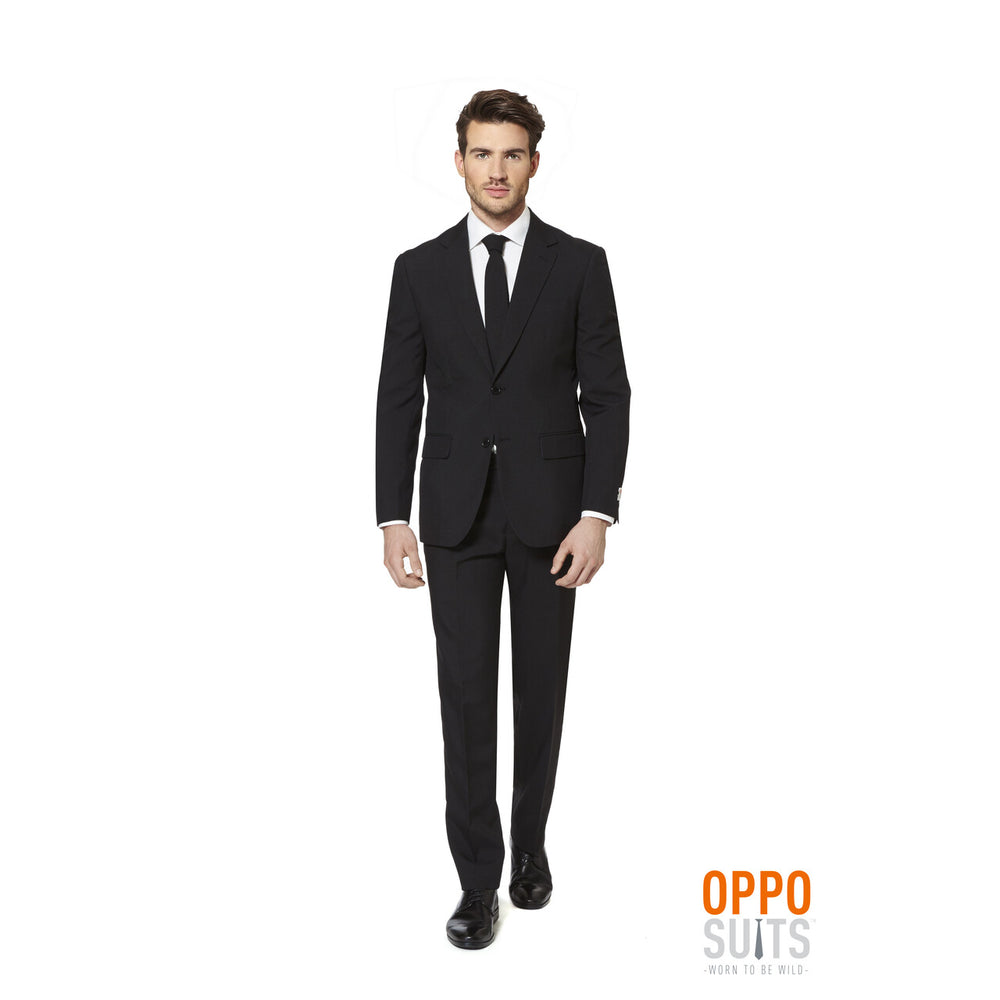 Op deze afbeelding zie je een Kostuums, van het merk Opposuits. Men In Black Knight Opposuit Man Kostuum