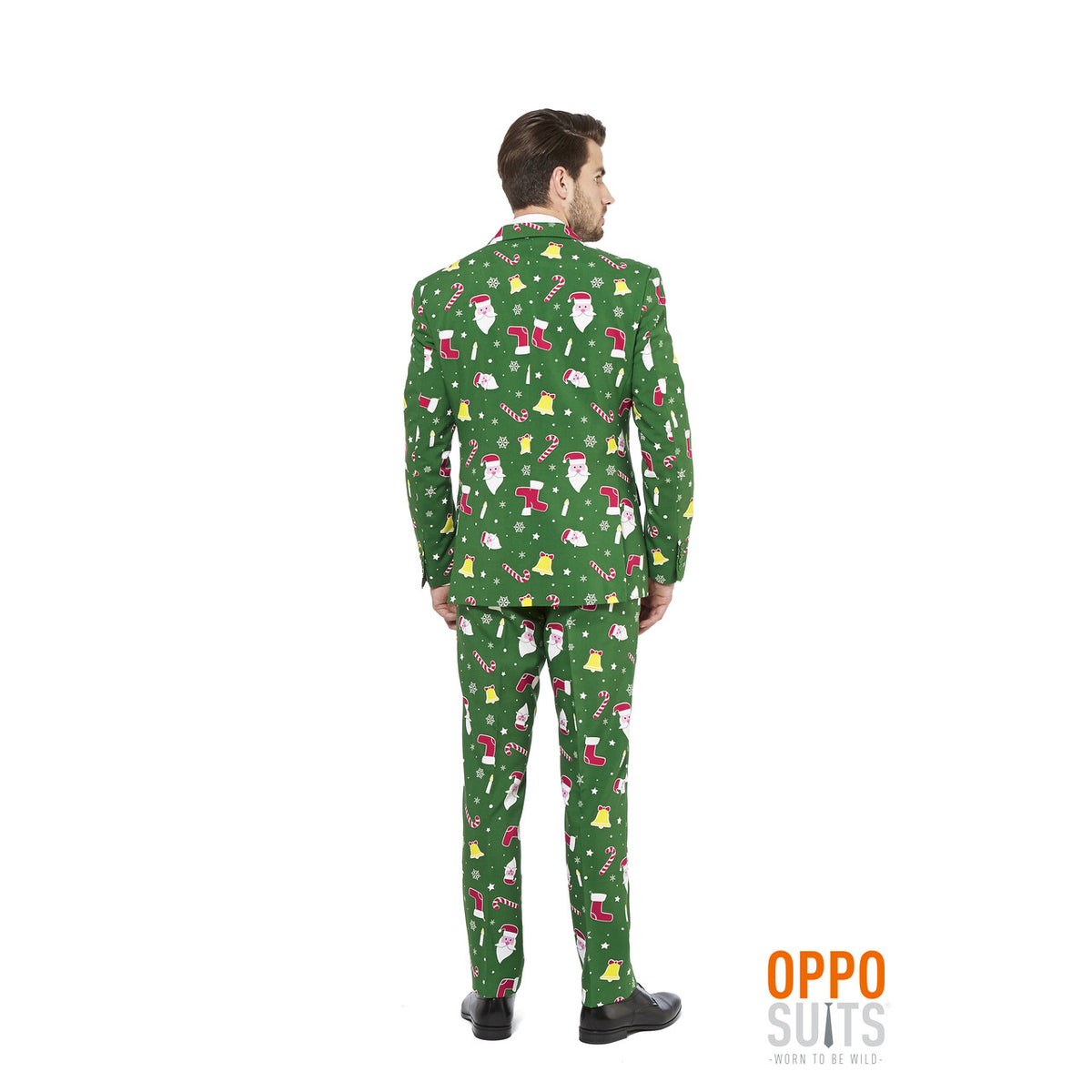 Op deze afbeelding zie je een Kostuums, van het merk Opposuits. Doldwaze Santaboss Kerst Opposuit Man Kostuum