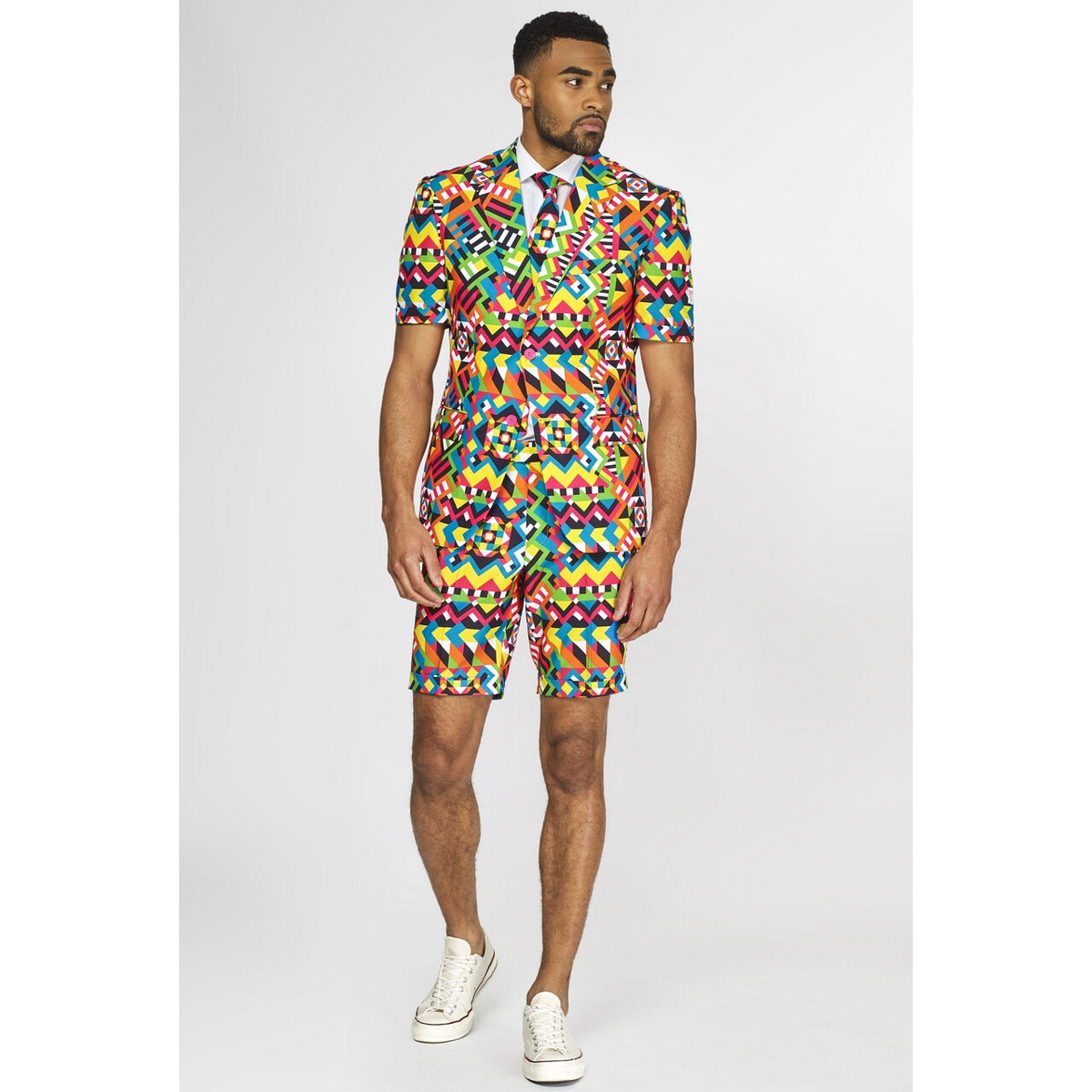 Op deze afbeelding zie je een Kostuums, van het merk Opposuits. Abstractive Caleidoscoop Man Kostuum