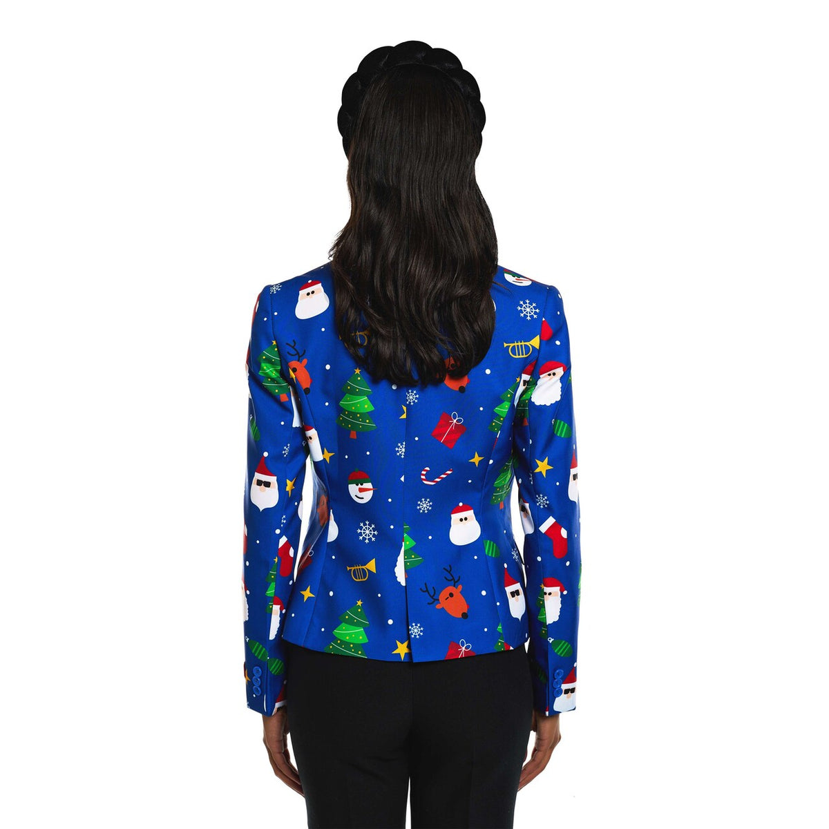 Op deze afbeelding zie je een Kostuums, van het merk Opposuits. Festivity Blue Vrouw Kostuum