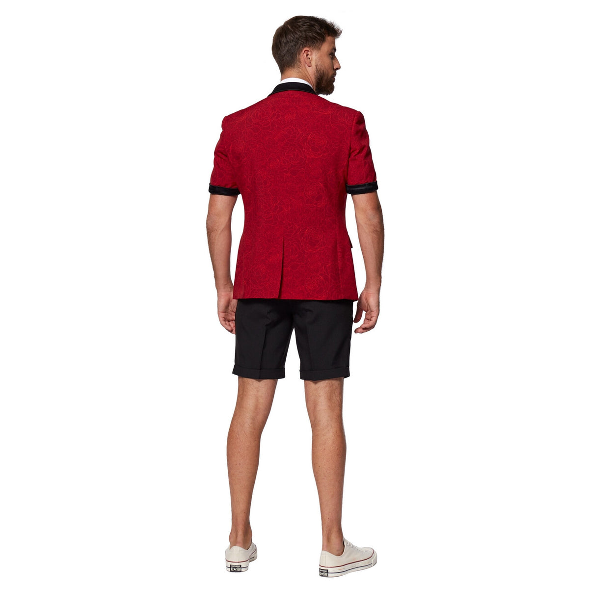 Op deze afbeelding zie je een Kostuums, van het merk Opposuits. Perfect Peony Rose Short Opposuit Man Kostuum