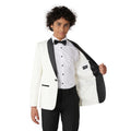 Costume Élégant Blanc Perlé Costume Garçon