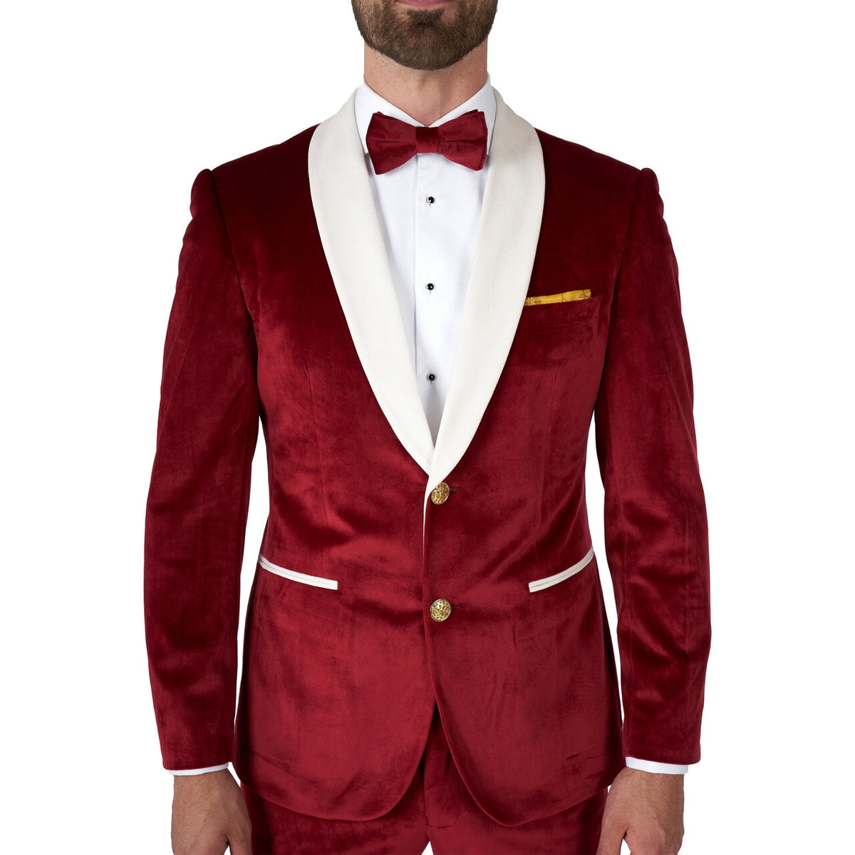 Op deze afbeelding zie je een Kostuums, van het merk Opposuits. Rode Velvet Vibes Xmas Opposuit Man Kostuum
